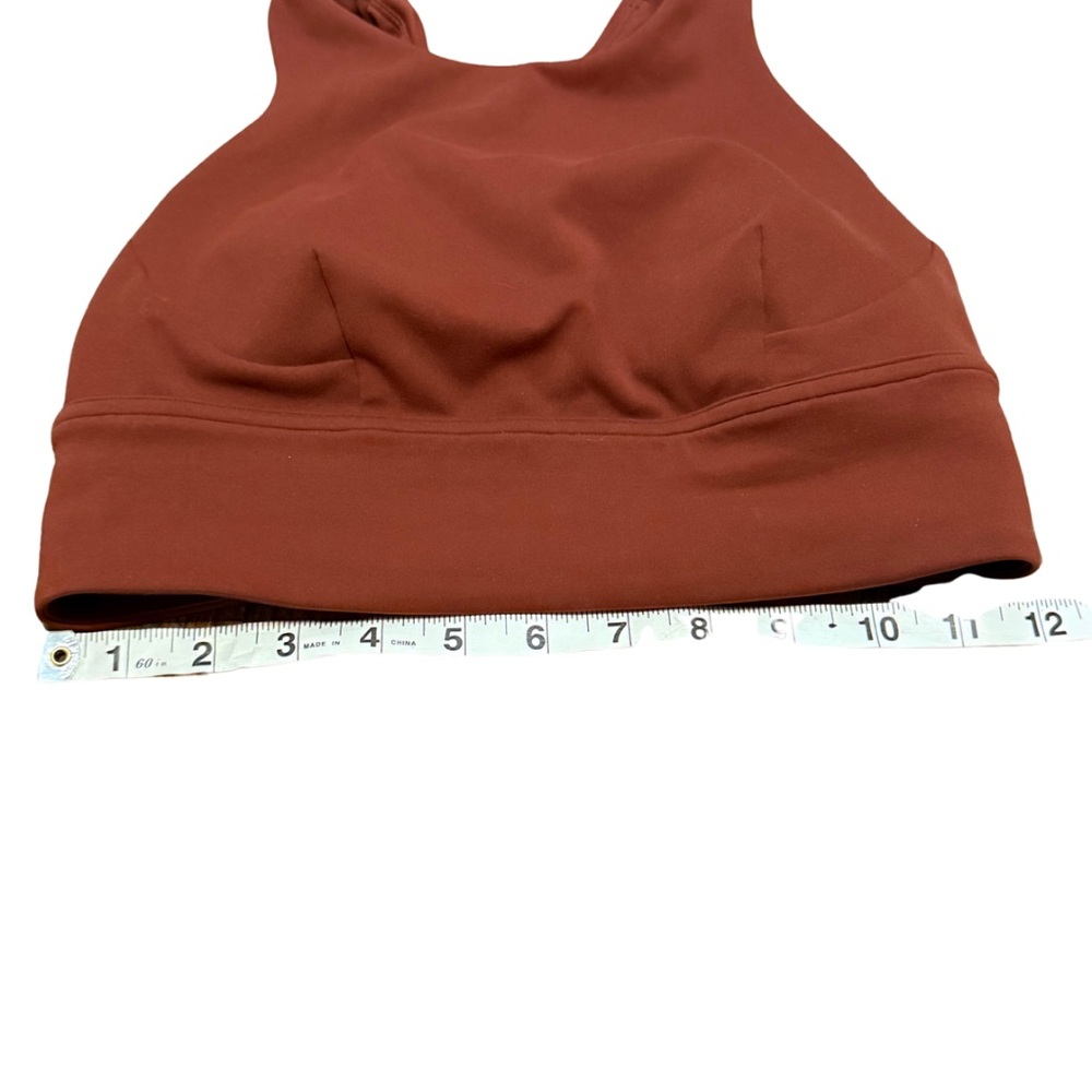Lululemon Wunder Train Longline Bra Brown Size 6 Medium Support C/D - Picture 14 of 16